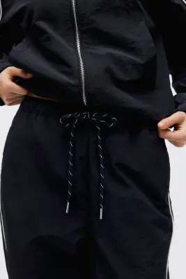 Tapered track pants - Bleu marine — photo 2