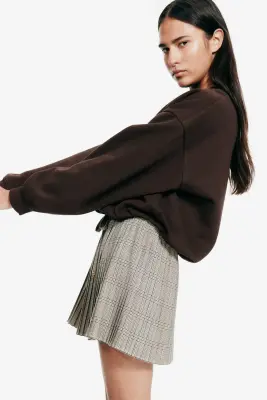 Sweat oversize - Marron foncé — photo 2