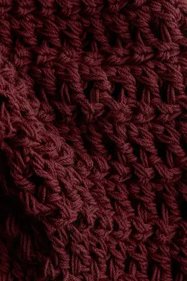Top façon crochet - Rouge rouille foncé — photo 4