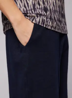 Shorts Marine Col N/A Manches N/A en Lin — photo 5