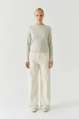 TEE-SHIRT FLAVIE GRIS CHINÉ — photo 2