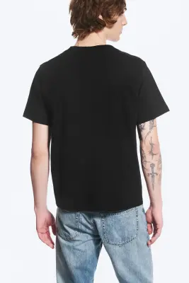 T-SHIRT CLASSIQUE CARRÉ - Noir — photo 2