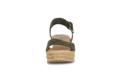 Sandales Gabor 44.651.80 Kaki - Cuir Nubuck Velcro Grande Pointure Femme — photo 5