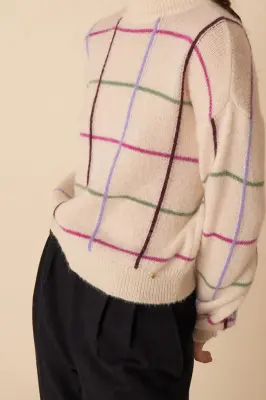 pull chandler ecru/multico — photo 3