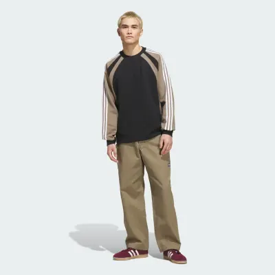 Sweatshirt adidas skateboard fs+ crewneck – Black / Khaki Six — photo 3