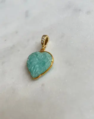 Nouveau ! ROOM SERVICE JEWELRY Charm Blossom Amazonite — photo 2