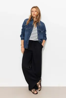 Pantalon large et fluide Femme — photo 2