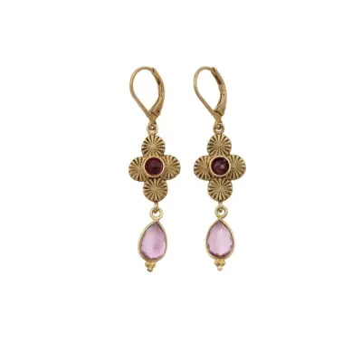 Boucles d'oreilles Simone Trèfle