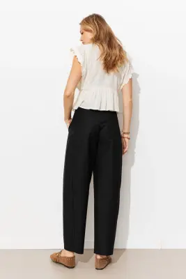 Pantalon barrel chic Femme — photo 4