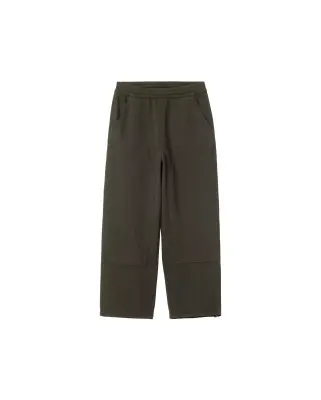 Double Knee Sweat Pant Olive Stone Washed