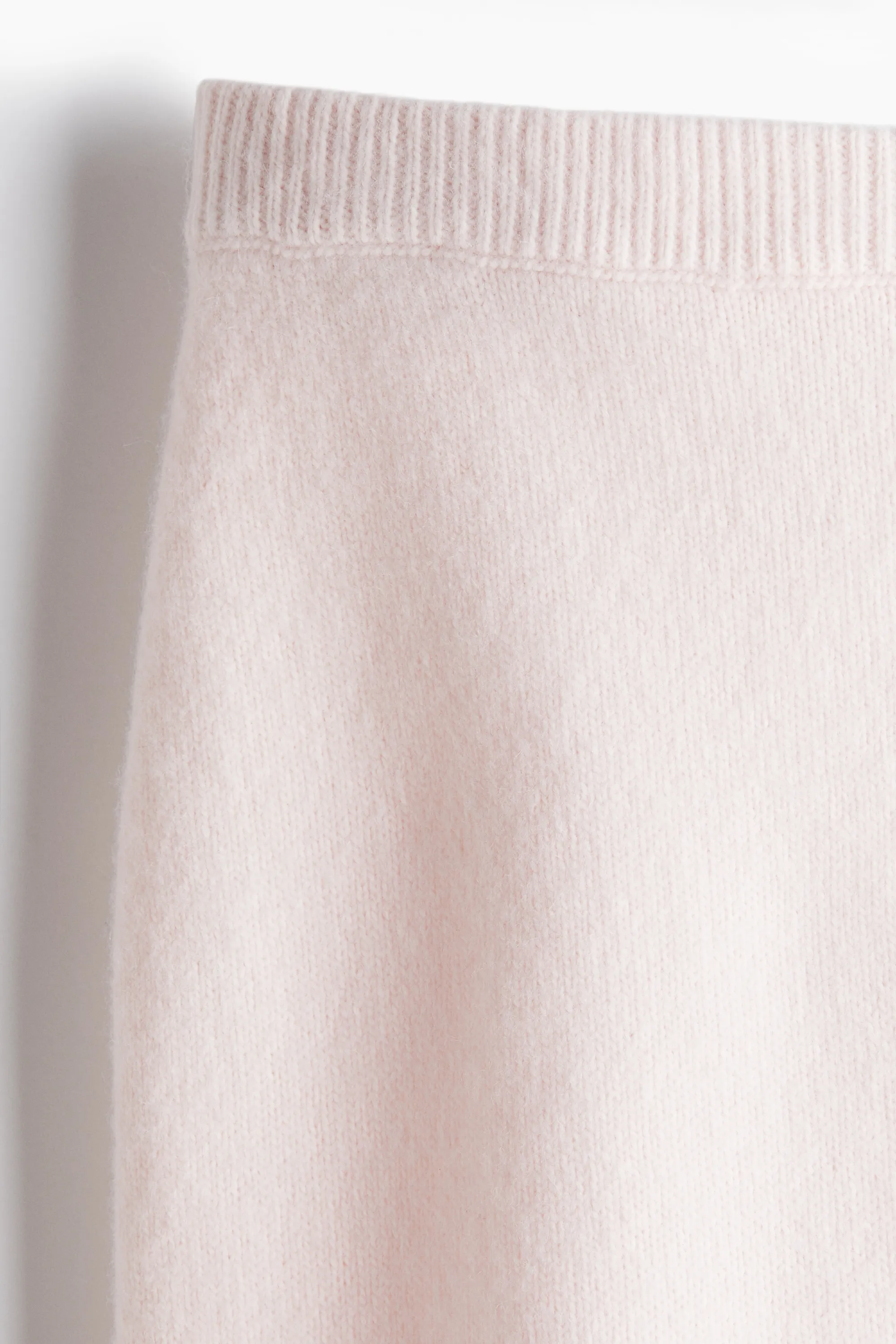 Jupe en maille fine - Rose pâle