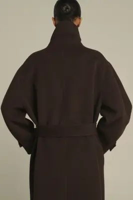 MANTEAU JAMES MARRON FONCÉ — photo 4