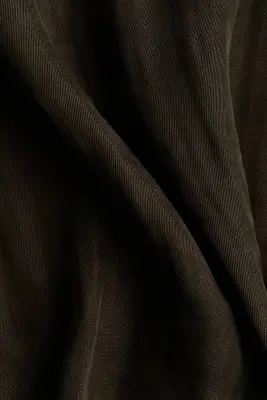 Combi-pantalon en satin avec épaules dénudées - Vert kaki foncé — photo 5