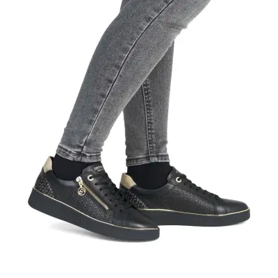 Baskets Remonte D2E00-03 Noires - Lacets Grande Pointure Femme — photo 5