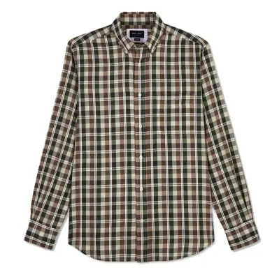 EDEN PARK CHEMISE ECOSSAISE Kaki — photo 5