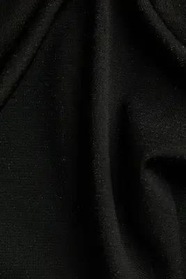 Top scintillant avec détail torsadé - Noir — photo 4
