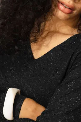 Pull fin et pailleté Femme — photo 5