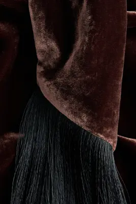 Top dos nu en velours - Marron foncé — photo 5
