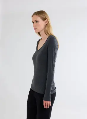 T-shirt en coton et cachemire — photo 5