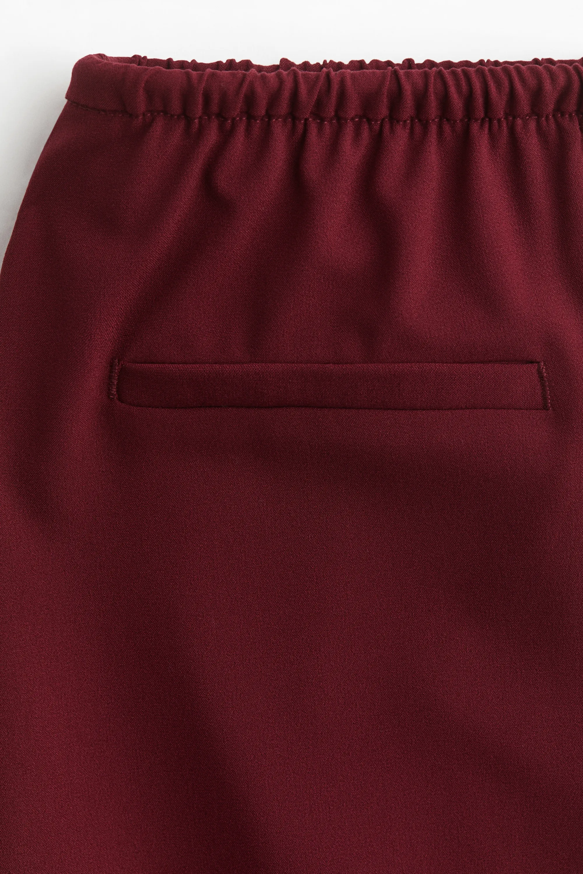 Pantalon avec cordon de serrage - Rouge foncé