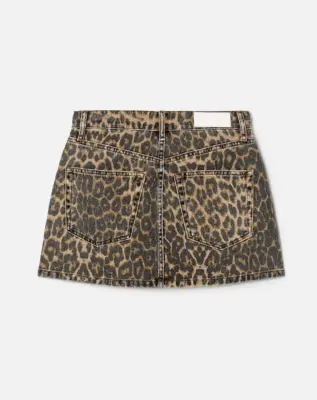 Nouveau ! RE/DONE Jupe 90s Mini Skirt Léopardo — photo 4