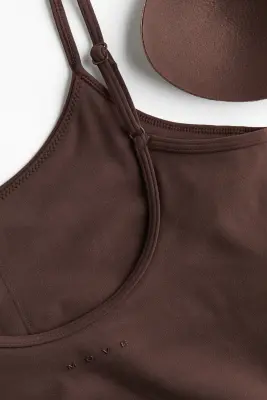 Top de sport avec soutien-gorge intégré SoftMove™ - Moka chocolat — photo 5