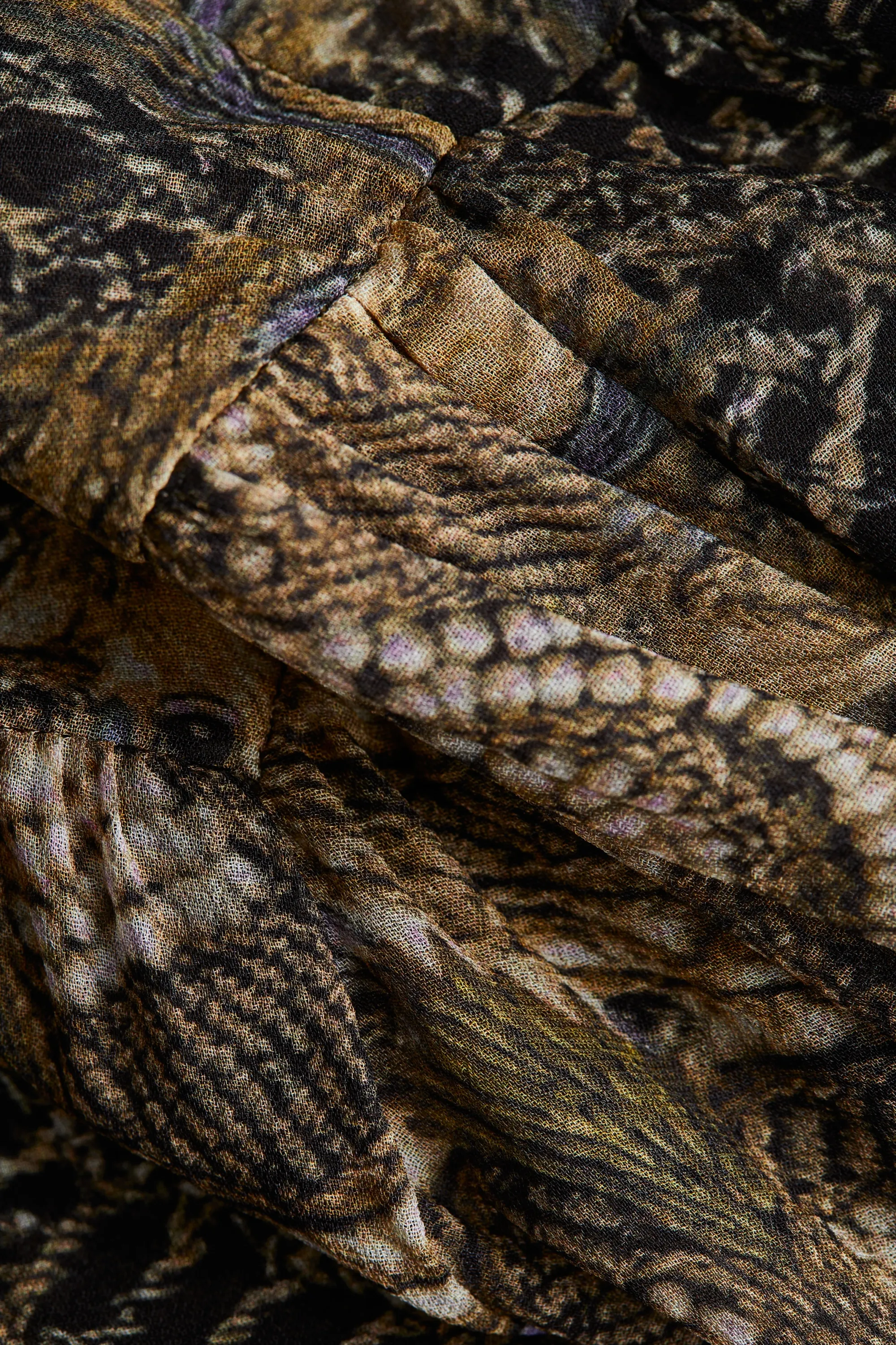 Blouse à motif - Vert kaki/motif