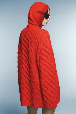 Pull en laine mélangée - Rouge — photo 2