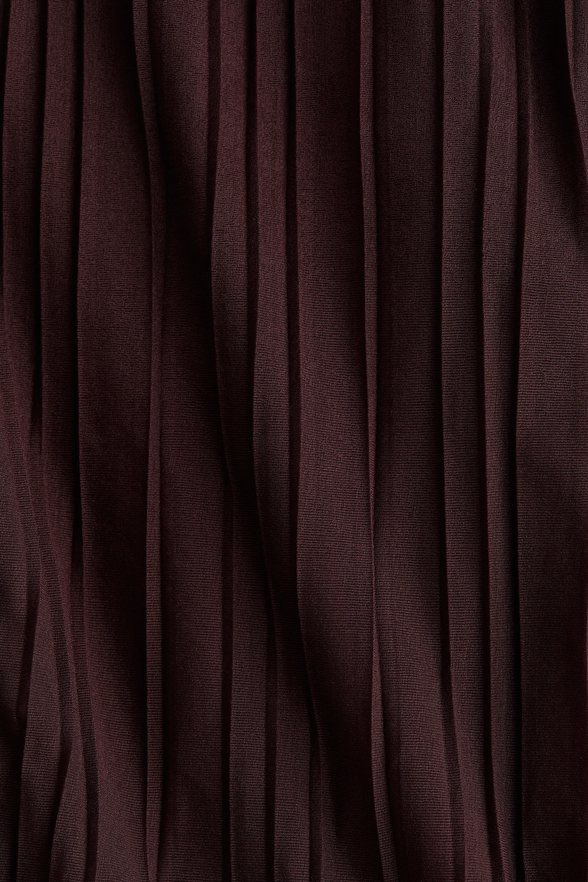 Robe maxi plissée - Bordeaux