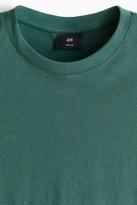 T-shirt Regular Fit en jersey - Vert — photo 4