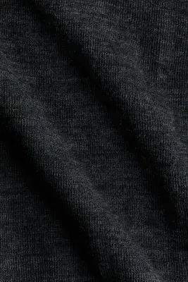 Robe longue en laine - Gris foncé chiné — photo 3