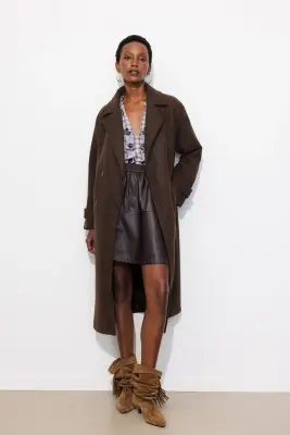 Manteau long croisé Femme — photo 5