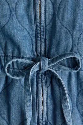 Veste matelassée en denim - Bleu denim — photo 4