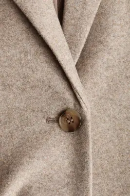 Manteau à fermeture droite - Taupe clair — photo 5