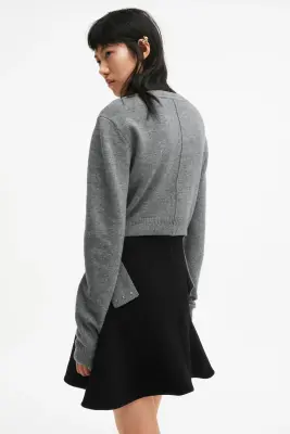 Gilet en laine - Gris chiné — photo 2