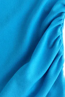 Top asymétrique en jersey - Bleu vif — photo 4