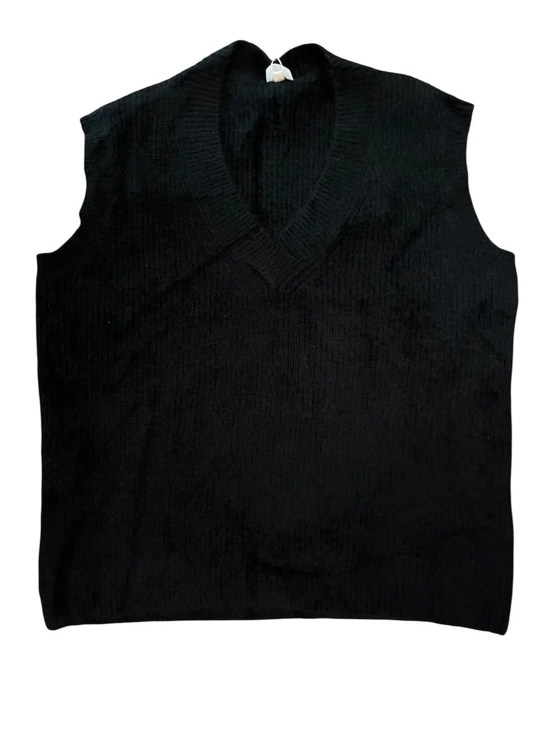 Pull sans manches col V NOIR ref CT 25103 - CT Plage