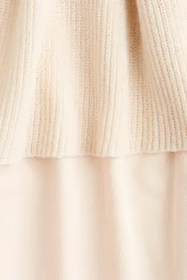 Pantalon en mesh avec jupe superposée - Beige clair — photo 4