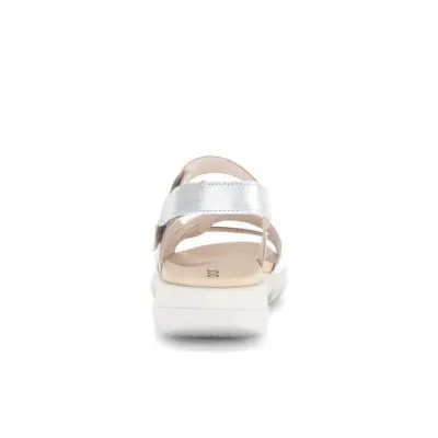 Sandales Gabor 64.813.63 Blanches - Velcro Talon Plat Grande Pointure Femme — photo 4