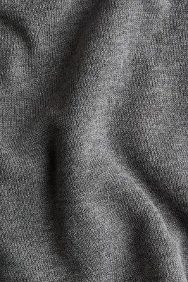 Gilet avec dentelle - Gris chiné/crème — photo 2