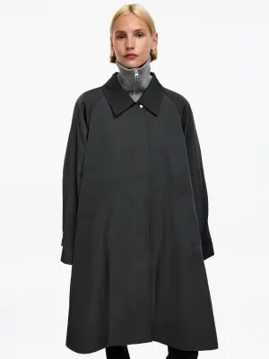 Manteau décontracté en nylon - gris — photo 1