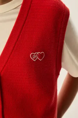 Gilet sans manches Ceylan Rouge — photo 4