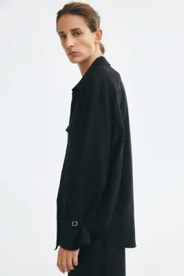 Chemise oversize - Noir — photo 2