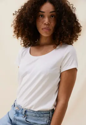 Le t-shirt Tencel - Blanc — photo 5