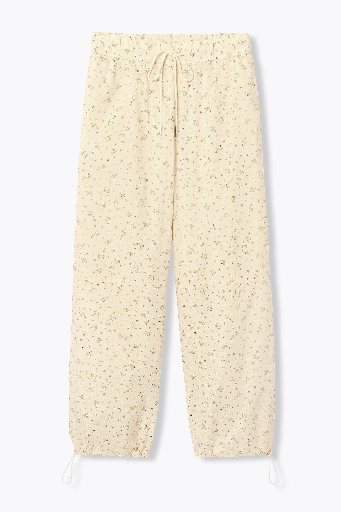 Pantalon parachute fleuri