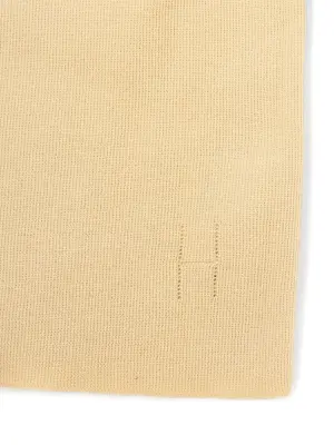 Top débardeur en maille de cachemire beige jaune pâle Prix boutique est. 1000€ Taille S — photo 3