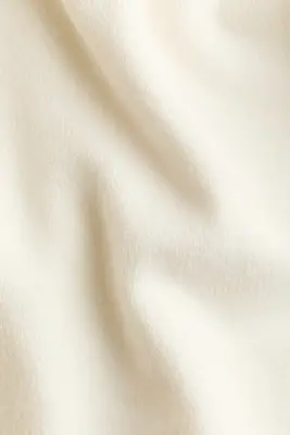 Pull à encolure en V en maille fine - Crème — photo 4