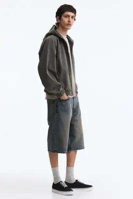 Short Baggy en denim - Bleu denim — photo 2