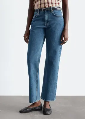 Jean slim court - Bleu moyen — photo 1