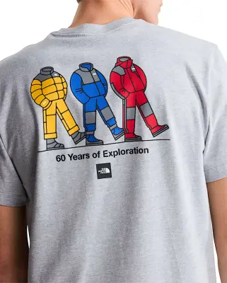 M TNF Celebration Relaxed SS Tee TNF Pale Grey Heather — photo 3